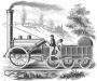 Lokomotiva Rocket, reprodukce z publikace Samuel Smiles, The Life of George Stephenson